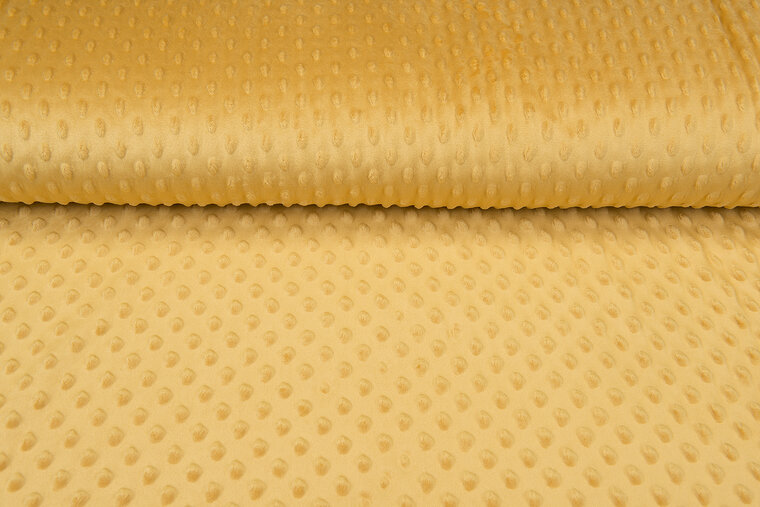 Minky fleece ockergelb
