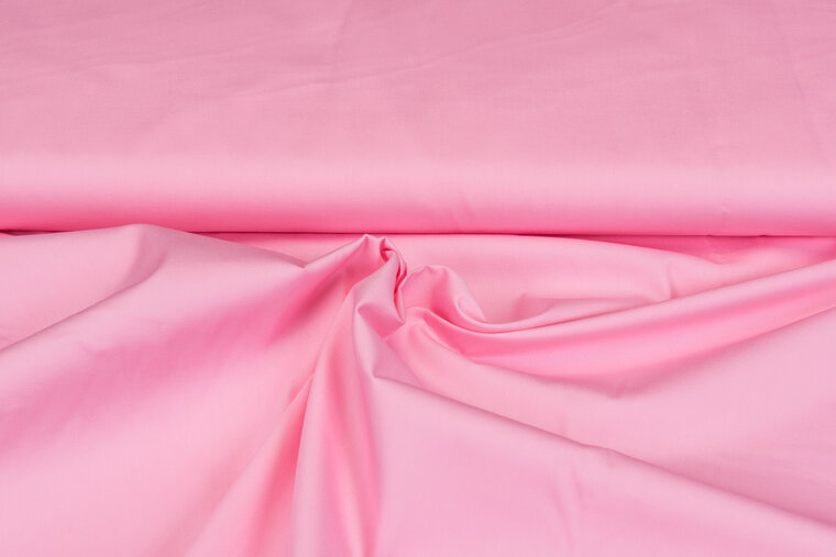 Baumwolle Popeline uni rosa