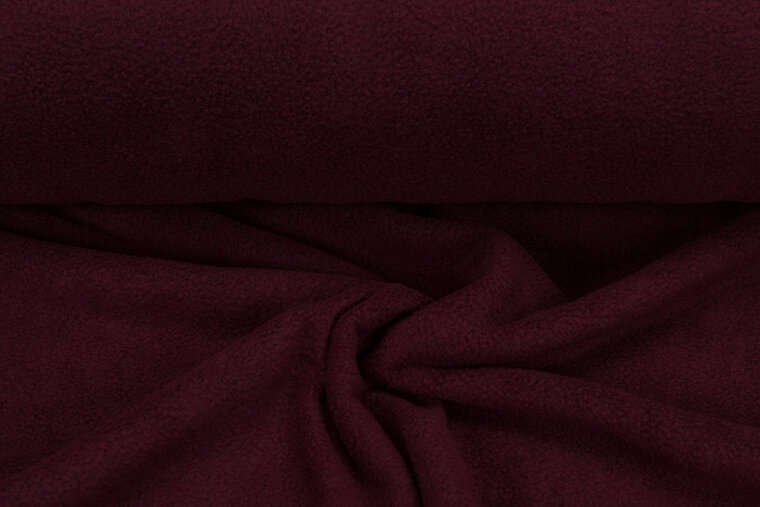 Micro Fleece anti-pilling dunkelrot