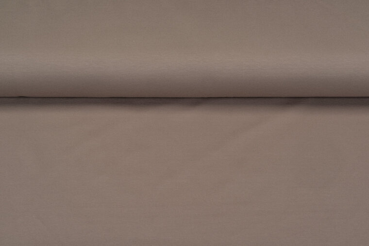 Baumwolljersey uni taupe