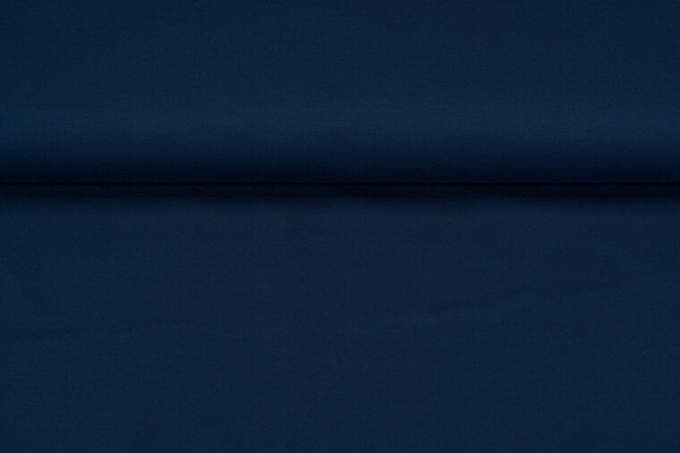Baumwolljersey uni marineblau