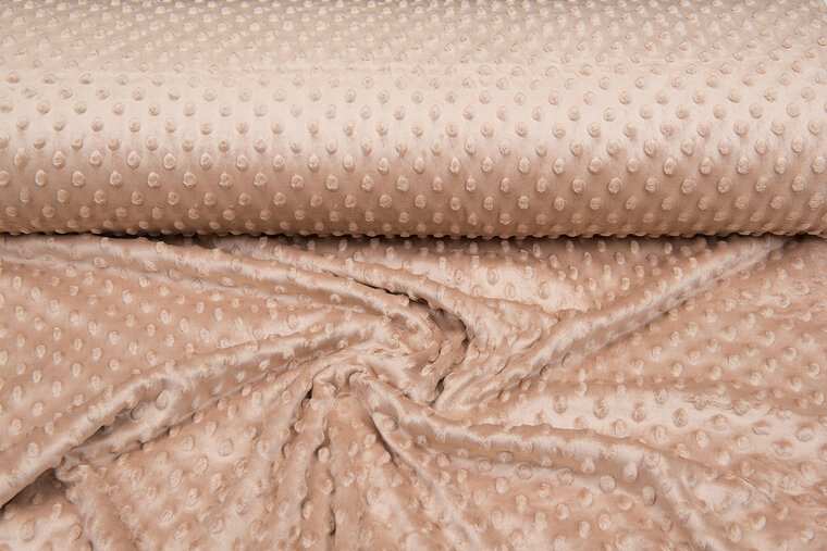 Minky fleece pastell lachs