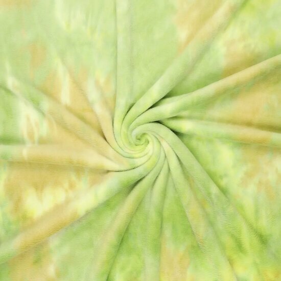 Alpenfleece Tie Dye lime gr&uuml;n