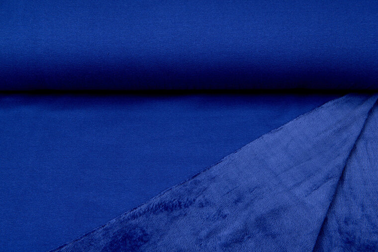 Alpenfleece kobaltblau-violett