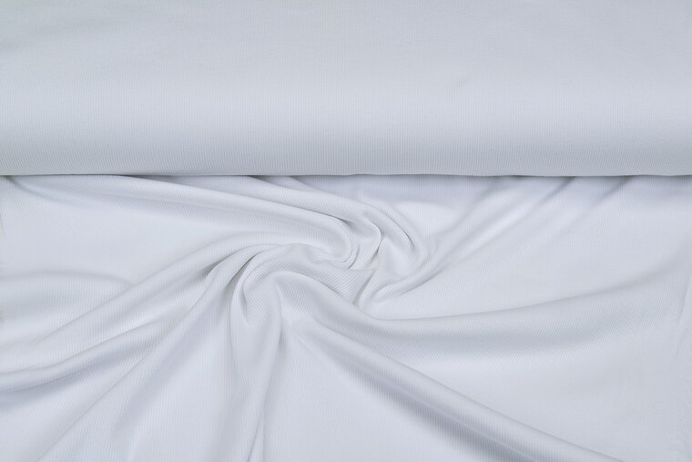 Feincord Jersey weiss