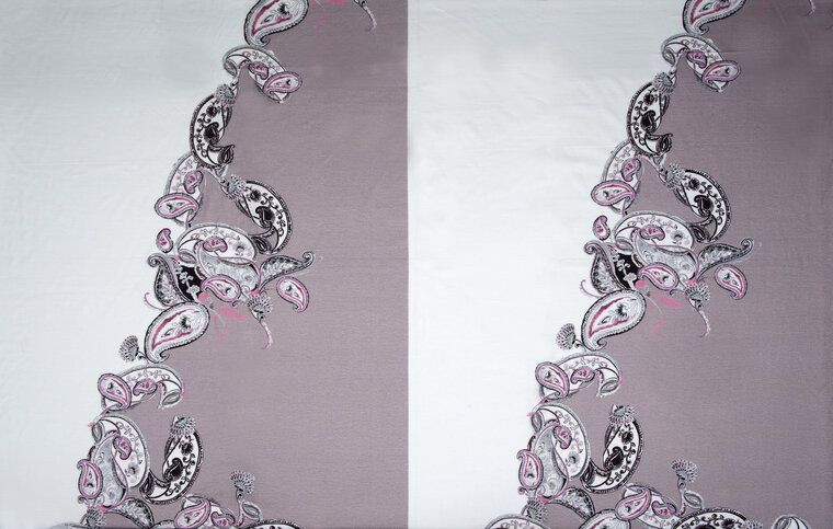 Viskosejersey bedruckt PANEL paisley flower