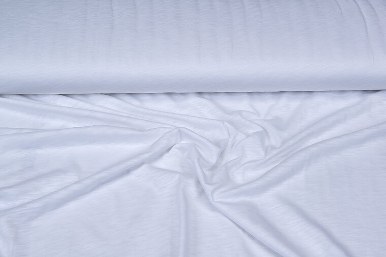 Viskose Jersey crepe weiss