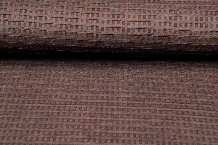 Strickstoff waffel braun