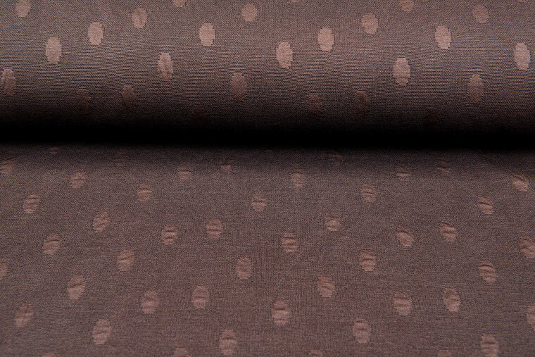 Strickstoff dots braun