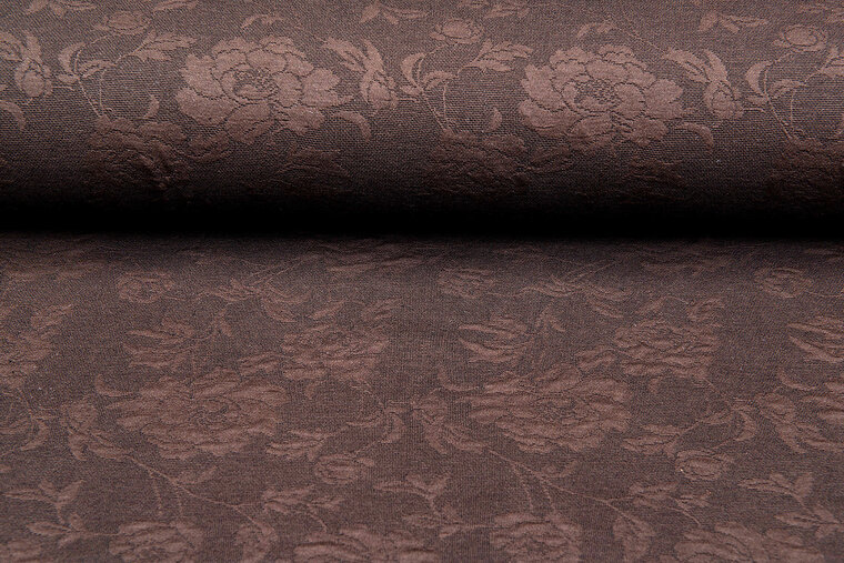 Strickstoff roses 2 braun