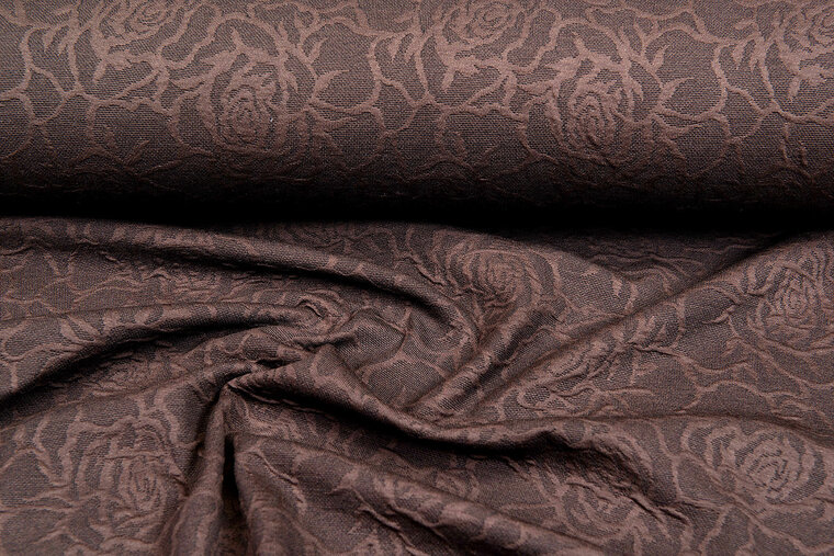Strickstoff roses braun