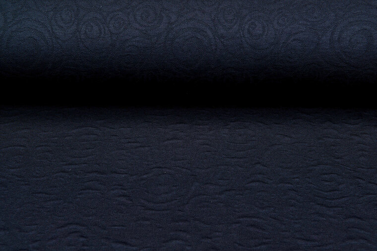 Strickstoff retro twill schwarz