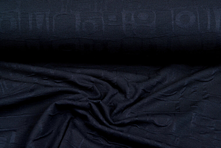 Strickstoff retro stripes schwarz