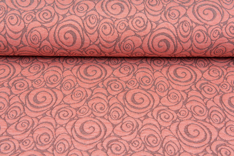 Strickstoff retro twill lachsrosa