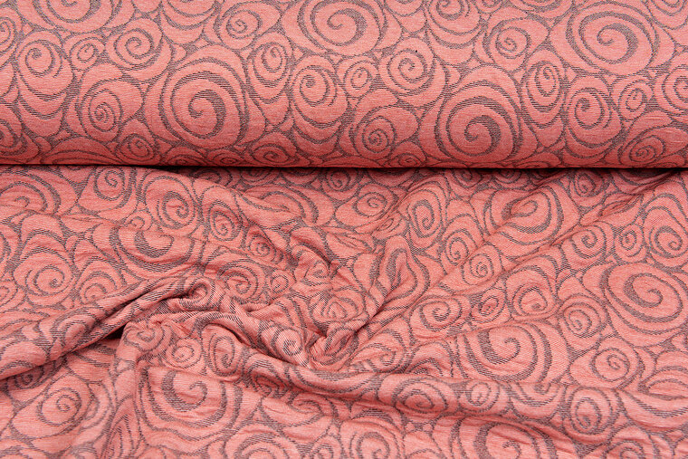 Strickstoff retro twill lachsrosa