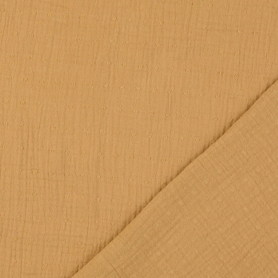 Baumwoll Musselin bedruckt dobby beige