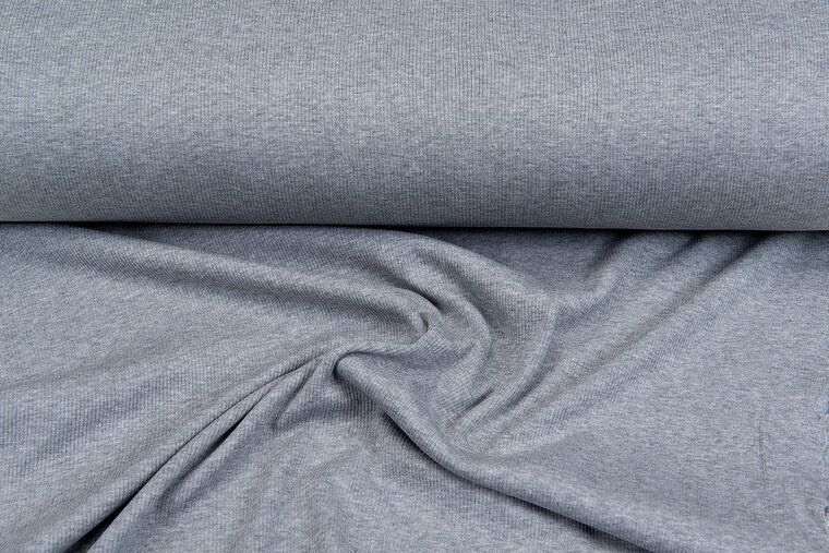 Rippjersey grau meliert