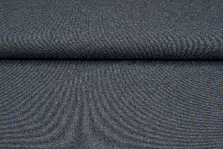 Rippjersey dunkelgrau meliert