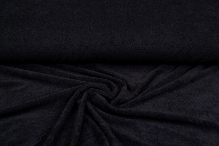 Gestrickte Frotteestoff schwarz