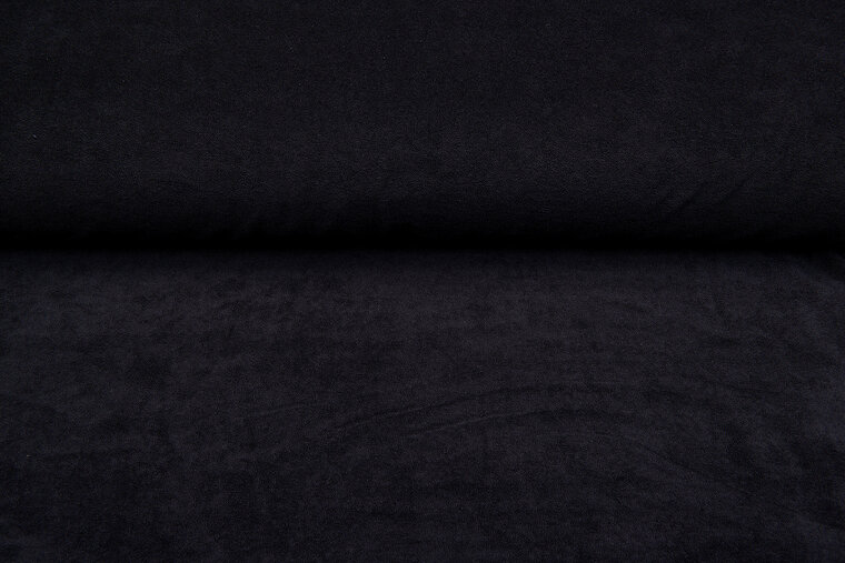 Gestrickte Frotteestoff schwarz