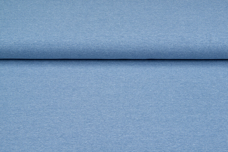 Baumwolljersey Meliert blau