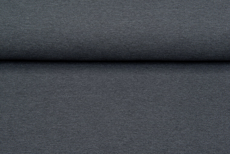 Ottoman Ripp Jersey dunkelgrau