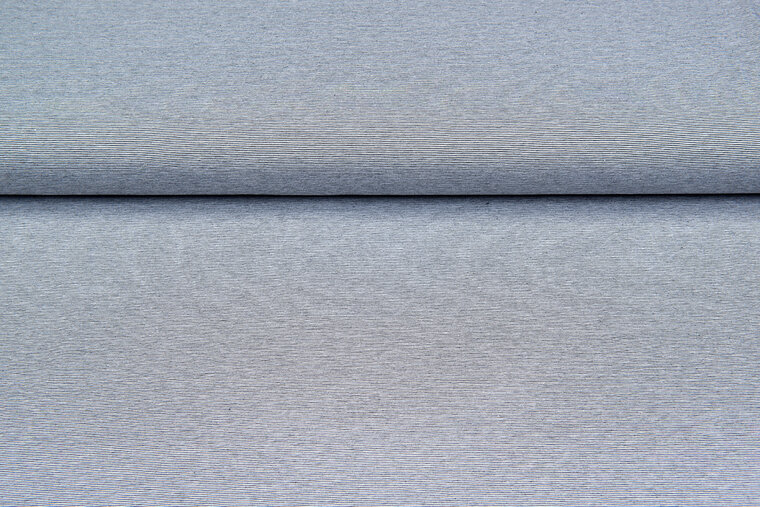 Baumwolljersey stripes grau-schwarz