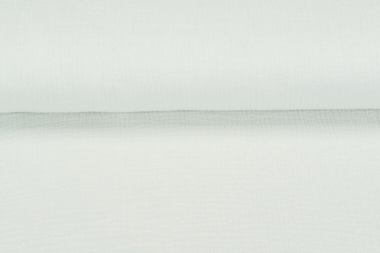 Baumwoll Musselin melange hell limegr&uuml;n