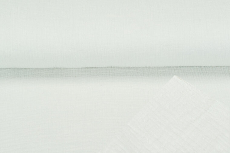 Baumwoll Musselin melange hell limegr&uuml;n