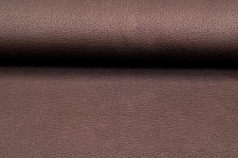 Strickstoff Jacquard little dots braun