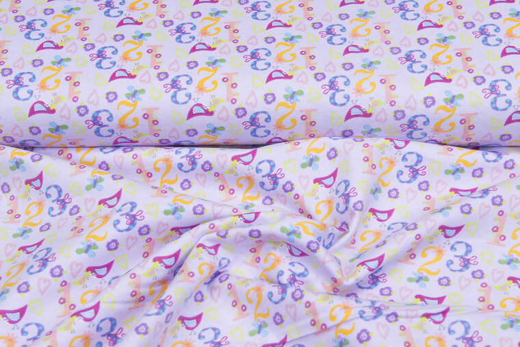 Flanellstoff numbers hellflieder