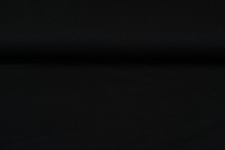 Baumwolljersey uni schwarz