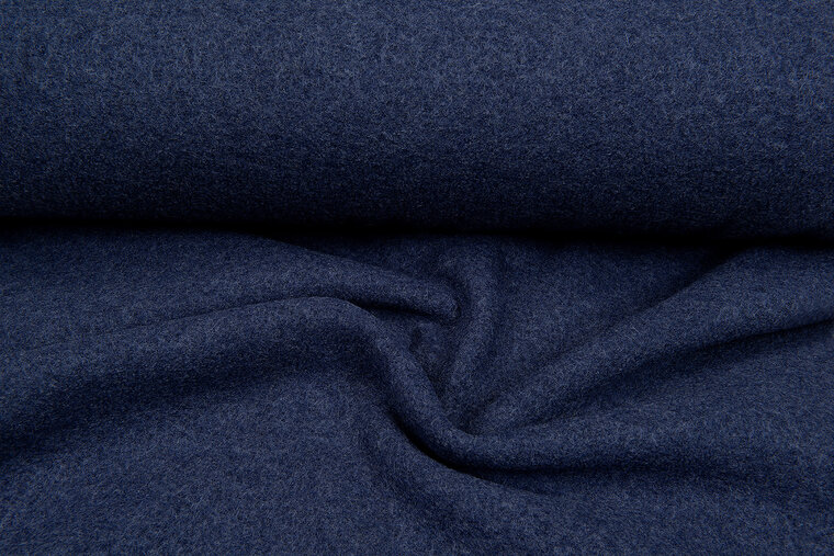 Walkloden blau melange