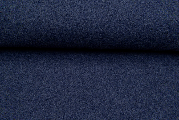 Walkloden blau melange