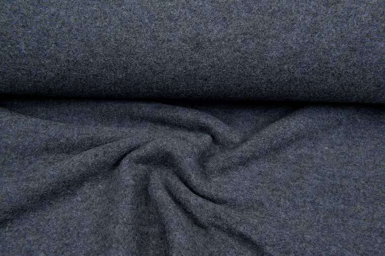 Walkloden dunkelgrau melange