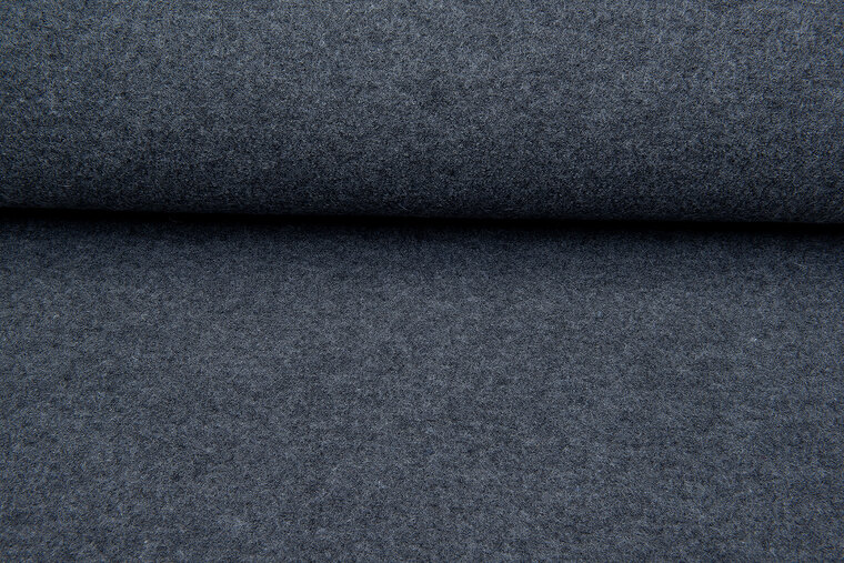 Walkloden dunkelgrau melange