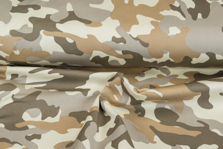 Knitted Camouflage Denim sand