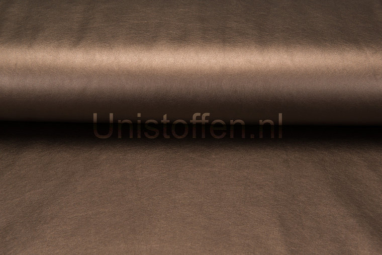 Kunstleder (Stretch),dunkelbraun metallic