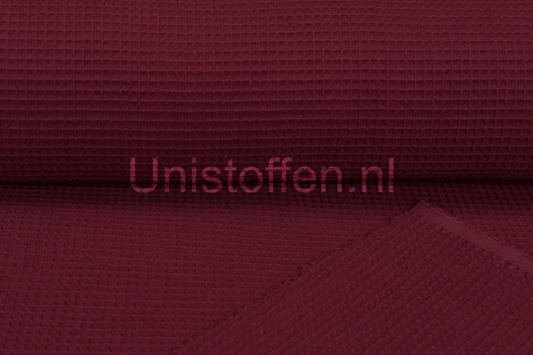 Waffeltuch fein dunkelrot