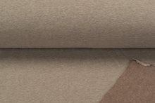 Sweat meliert White Yarn braun-grau