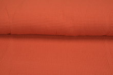 Waffeltuch fein rost orange