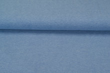 Baumwolljersey Meliert White Yarn blau 1