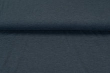 Baumwolljersey Meliert Black Yarn blau