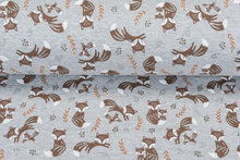 Alpenfleece bedruckt glitzer AG65 Fam Fox