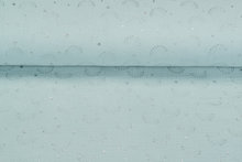 Baumwoll Musselin glitzer rainbow dropps silber mint