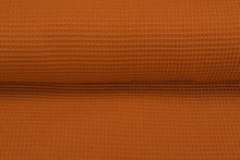 Waffeltuch fein rost orange 1