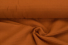 Waffeltuch fein rost orange 1