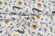 Baumwoll Musselin bedruckt glatt jungle