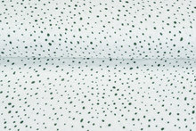 Baumwoll Musselin bedruckt Dots gr&uuml;n