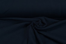 Waffelstrick Jersey dunkelblau